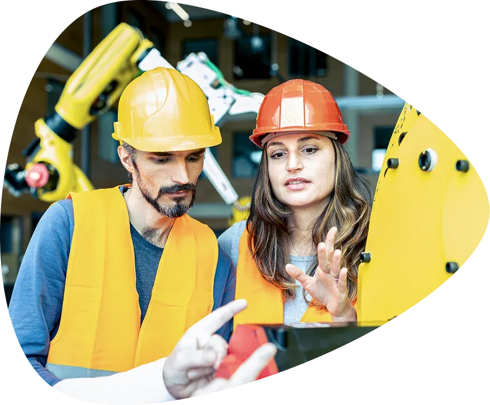 ZWei Personen Baustelle